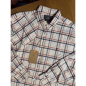 Ball and Buck Hunter Shirt Mens XXL Plaid Made USA Flying B Ranch NWT